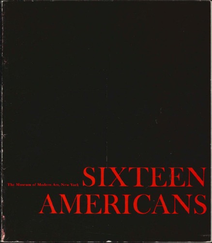 Sixteen Americans catalogue cover