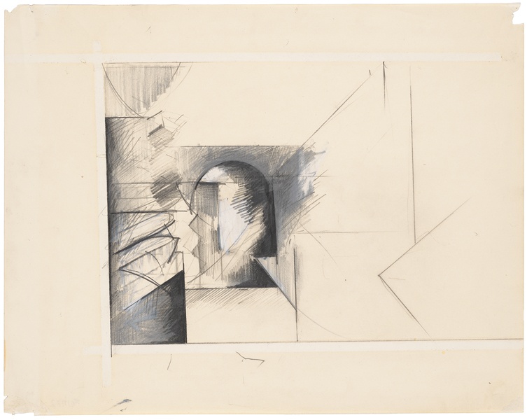 Jay DeFeo, Untitled [Brancusi study], 1982