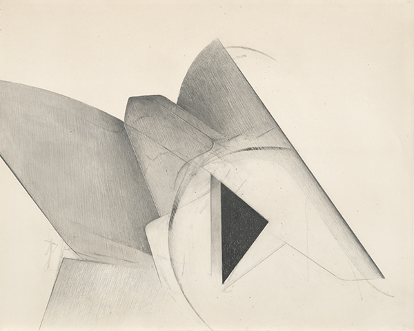 Jay DeFeo, Untitled (Plow, 9H Pencil series), 1981