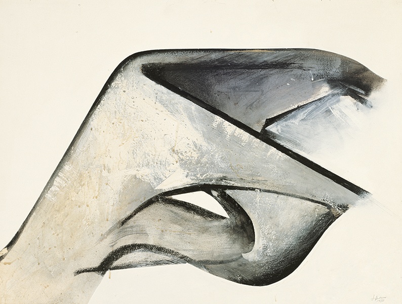 Jay DeFeo, Untitled (Eternal Triangle series), 1980